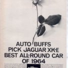 1964 1965 JAGUAR XK-E XKE VINTAGE CAR AD