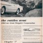 * 1961 CHRYSLER NEWPORT VALIANT DODGE DART PRINT AD 2-P