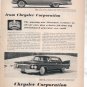 * 1961 DODGE DART LANCER IMPERIAL PHOTO PRINT AD 2-PG