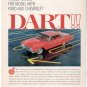 * 1961 DODGE DART RED PHOTO PRINT AD