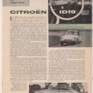1958 CITROEN ID19 VINTAGE ROAD TEST 3-PAGE