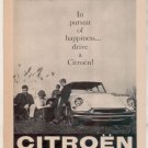 1958 CITROEN VINTAGE CAR AD