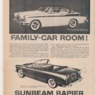 1958 SUNBEAM RAPIER VINTAGE CAR AD