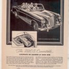 1958 MERCEDES BENZ 220S 220 S CONVERTABL VINTAGE CAR AD