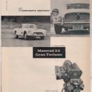 1958 MASERATI GRAN TURISMO 3.5 VINTAGE CAR DRIVER AD