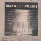 1979 QUEEN LIVE KILLERS POSTER TYPE  AD