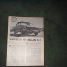 1967 RAMBLER AMERICAN 220 ROAD TEST CAR AD 3-PAGE