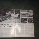 1967 FORD CORTINA GT OPEL KADETT RALLYE ROAD TEST AD