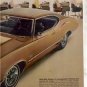 1970 OLDSMOBILE CUTLASS S VINTAGE CAR AD 2-PAGE