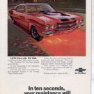 1970 CHEVY CHEVELLE SS 396 VINTAGE CAR AD