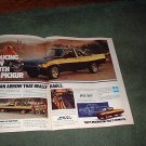 1978 PLYMOUTH ARROW VINTAGE TRUCK CAR AD 2-PAGE