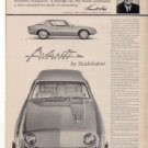 1962 1963 STUDEBAKER AVANTI VINTAGE CAR AD