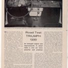 1962 TRIUMPH 1200 ROAD TEST CAR AD