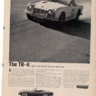 1962 TRIUMPH TR-4 TR4 VINTAGE CAR AD
