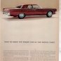 * 1963 LINCOLN CONTINENTAL PHOTO PRINT AD