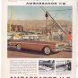 * 1960 RAMBLER AMBASSADOR PHOTO PRINT AD