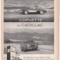 * 1960 CORVETTE CADILLAC BLUE SUNOCO PRINT AD
