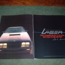 1983 1984 CHRYSLER LASER CAR AD 4-PAGE