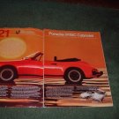 1983 PORSCHE 911SC 911 SC CABRIOLET CAR AD 2-PAGE