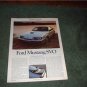 1983 FORD MUSTANG PREVIEW TEST-ROAD TEST AD
