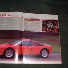 1984 LANCIA RALLY ORIGINAL ROAD TEST 4-PAGE
