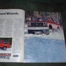 1984 1985 FORD BRONCO BRONCO II VINTAGE CAR TRUCK AD