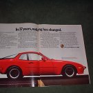 1985 1948 PORSCHE  944 VINTAGE CAR AD 4-PAGE