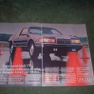 1985 1986 LINCOLN CONTINENTAL MARK VII CAR AD 2-PAGE