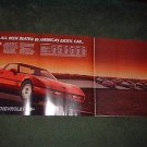 1985 CHEVY CORVETTE VINTAGE CAR AD 4-PAGE