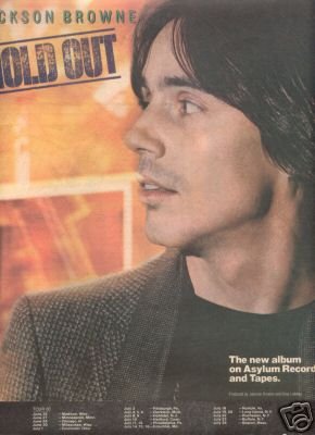 JACKSON BROWNE HOLD OUT PROMO AD 1980