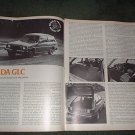 1977 MAZDA GLC ROAD TEST CAR AD 4-PAGE