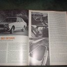 1977 DATSUN 810 SEDAN ROAD TEST CAR AD 4-PAGE