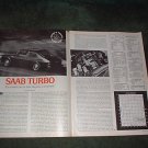 1977 SAAB TURBO ROAD TEST 3-PAGE