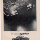 1966 CHEVY CORVETTE  VINTAGE CAR AD