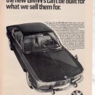 1966 1967 BMW 2000 SPORTS COUPE VINTAGE CAR AD
