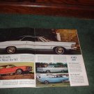 1967 DODGE CORONET R/T FORD FAIRLANE FALCON CAR AD