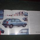1985 1986 VOLKSWAGEN GOLF CAR AD 4-PAGE