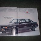 1985 1986 AUDI 4000 S CAR AD 2-PAGE