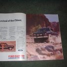 1985 1986 FORD RANGER 4X4 TRUCK AD 2-PAGE