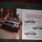 1982 1982 AUDI 4000 CAR AD 2-PAGE