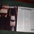 1982 1983 SAAB CAR AD 2-PAGE