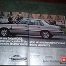 1983 DODGE 600 ES CAR AD 2-PAGE