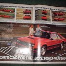 1980 FORD MUSTANG TURBO CAR AD