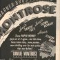 1975 RONNIE MONTROSE POSTER TYPE AD