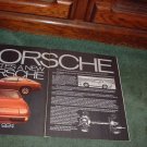 1976 1977 PORSCHE 924 VINTAGE CAR AD 2-PAGE