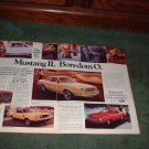 1976 FORD MUSTANG VINTAGE CAR AD