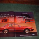 1983 FORD THUNDERBIRD CAR AD 2-PAGE