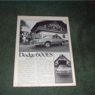 1983 DODGE 600ES 600 ES ROAD TEST CAR AD 5-PAGE