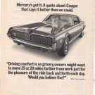 1968 MERCURY COUGAR AD