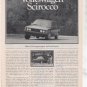 1980 1981 VOLKSWAGEN SCIROCCO ROAD TEST AD 5-PAGE
